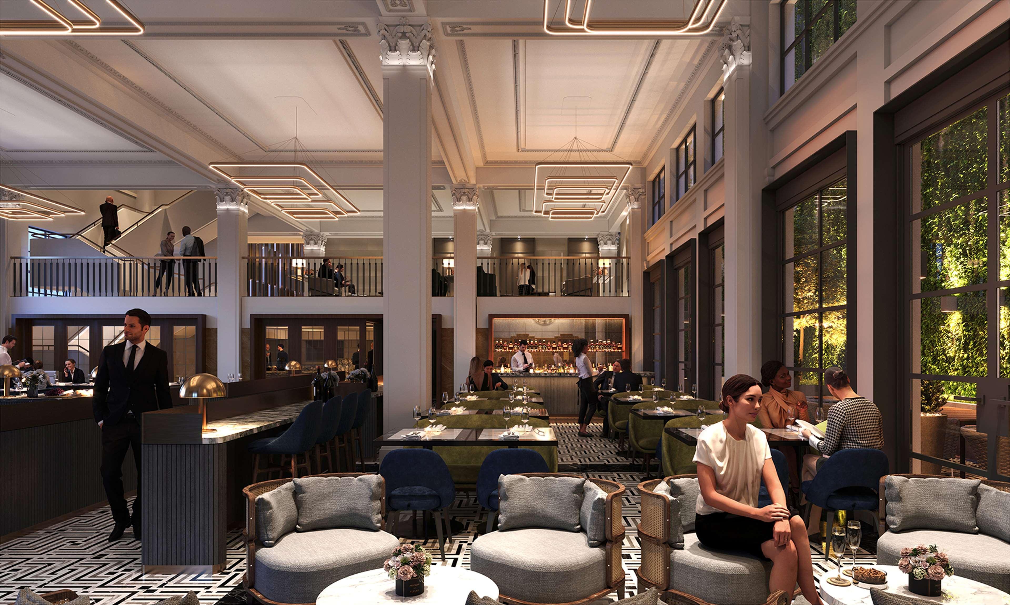 Hilton Melbourne Little Queen Street المظهر الخارجي الصورة The interior of the restaurant